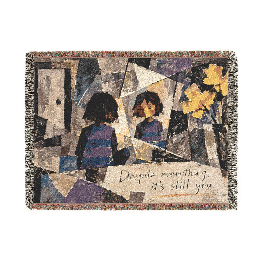 Despite Everything Its Still You Woven Blanket, Undertale Inspired Throw, Tapestry, Cozy Room Decor