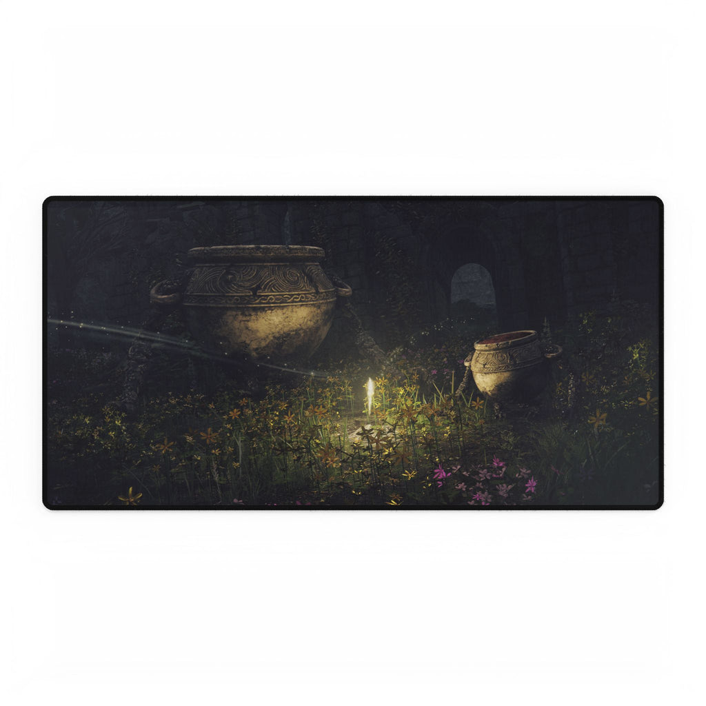 Elden Ring Pot Family Garden Desk Mat | Nature-Inspired Gaming Mouse Pad
