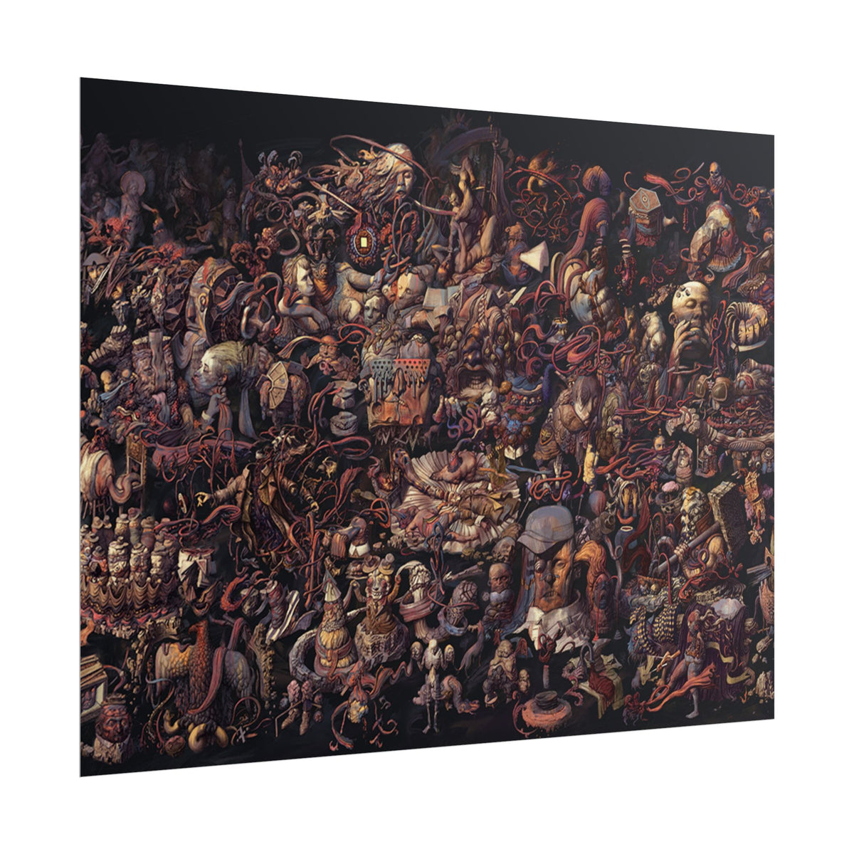 Thought Cabinet Poster, Disco Elysium Inspired Wall Art, Dark Surreal Collage Print, Detective RPG Decor, Rolled Fine Art Poster