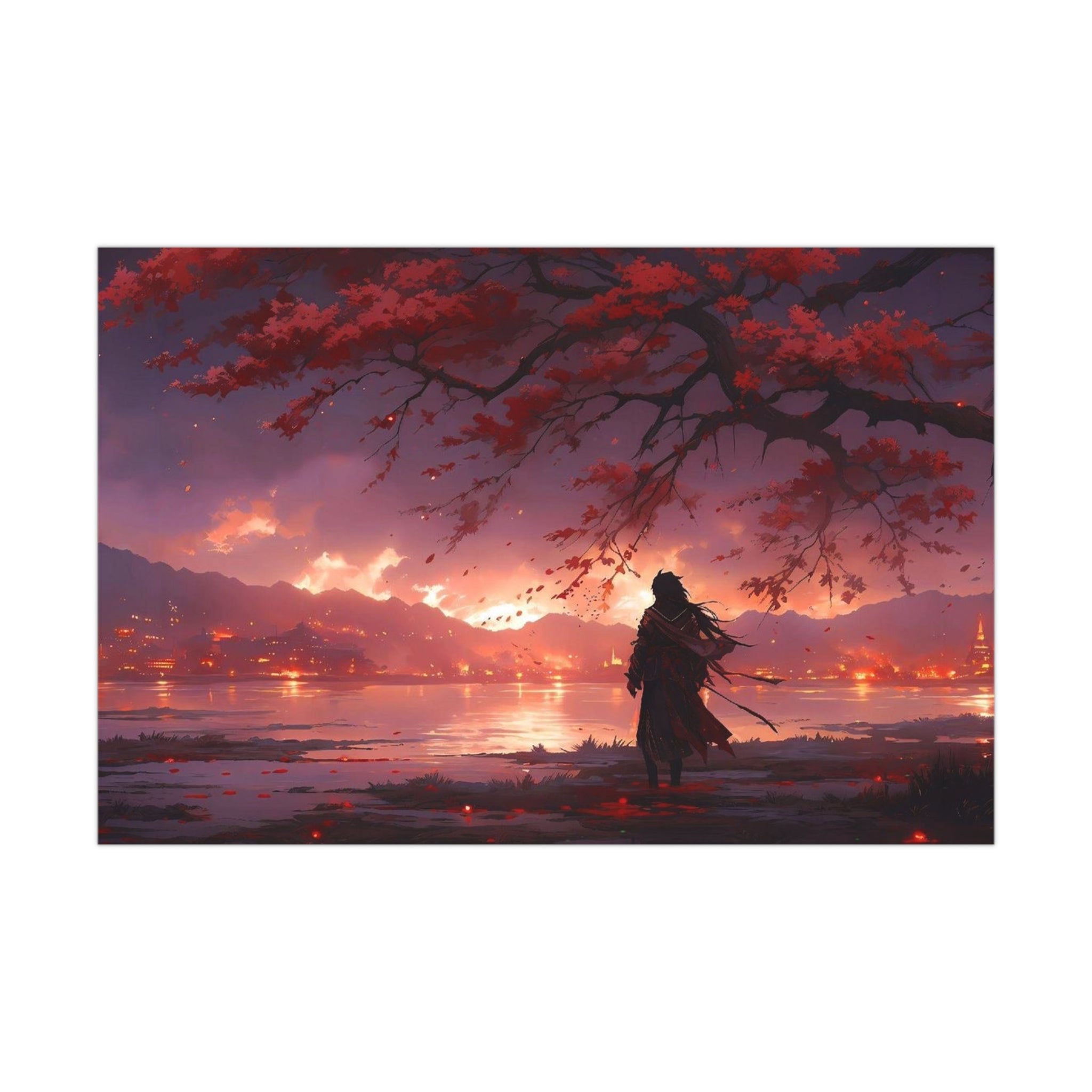 Reflections of a Fiery Sunset | Fine Art Matte & Photo Paper Wall Print