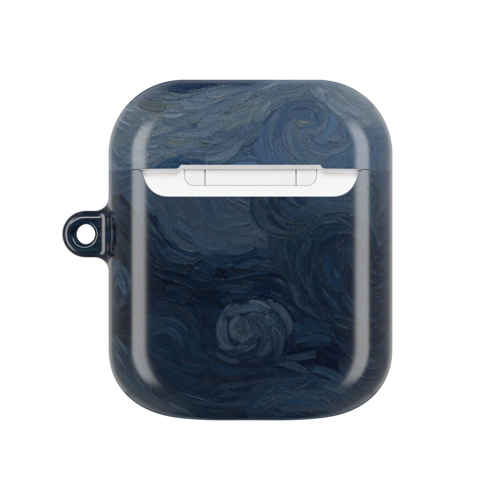 Bat Signal Starry Night AirPods Case, Dark Hero Earbud Cover, Gothic Superhero Inspired AirPod Pro Case, Glossy Full Wrap Gift