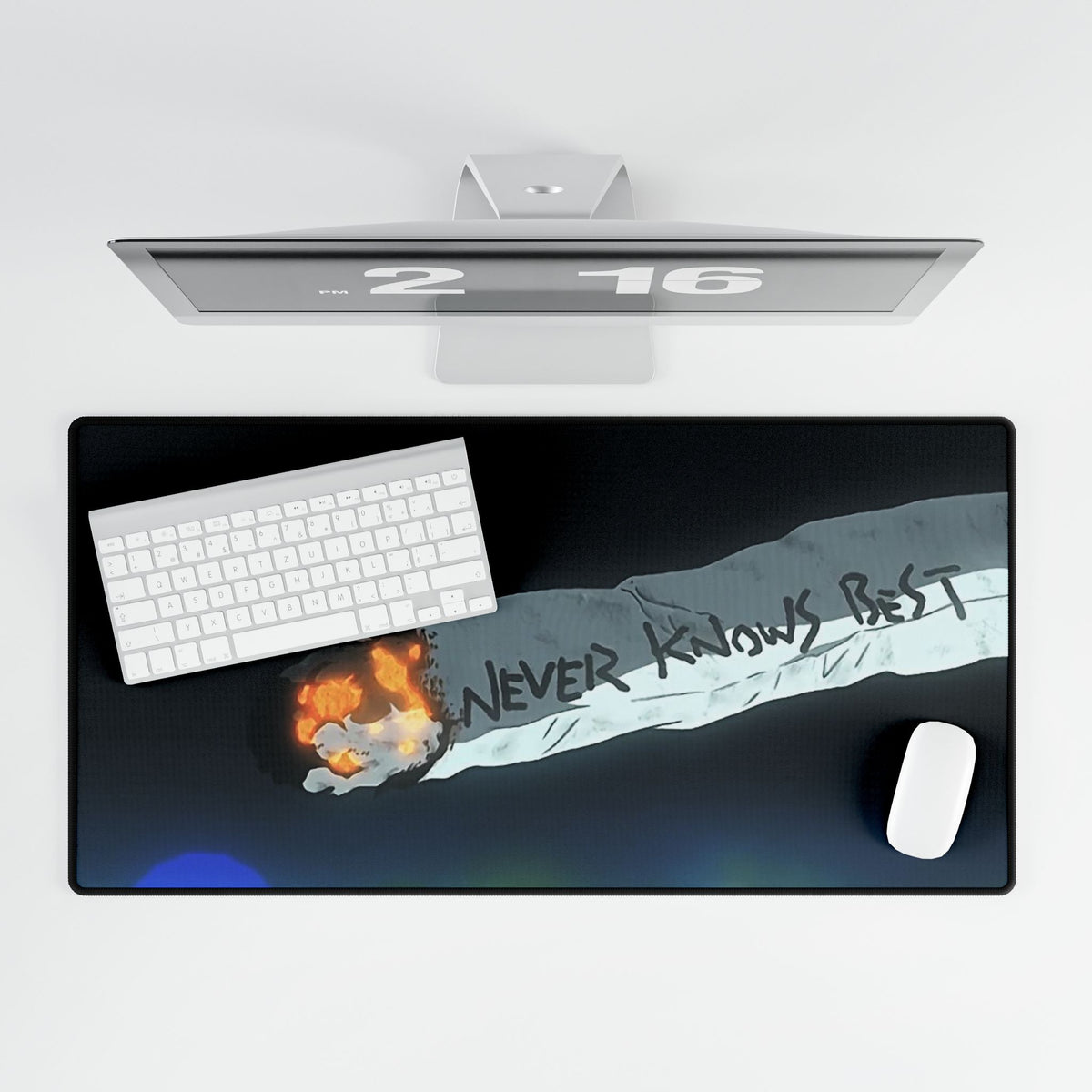 Never Knows Best cigarette FLCL Anime art Desk Mat | anime aesthetic gaming mousepad