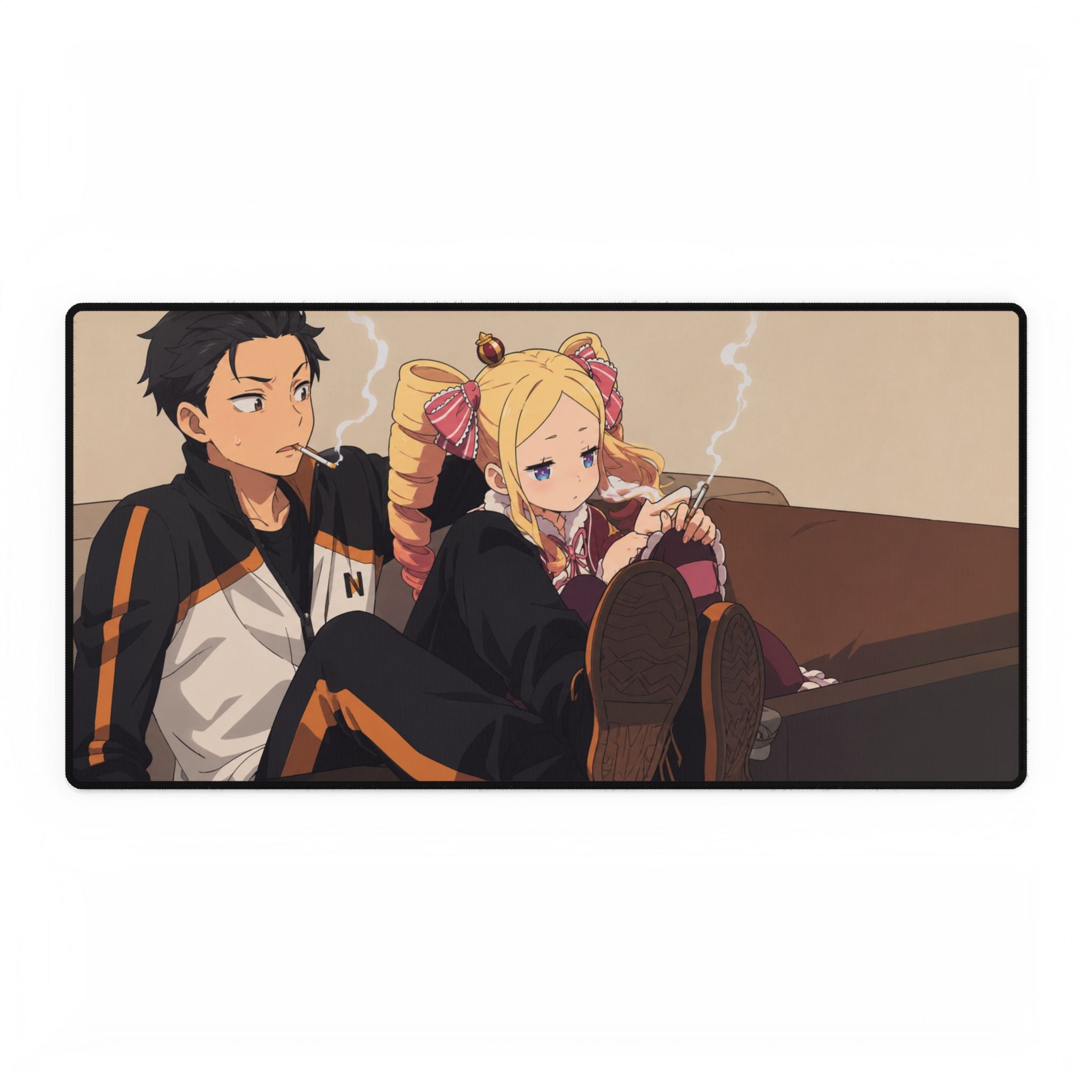 RE:zero Desk Mat — Relaxed Lounge Gaming/Office Mouse Pad