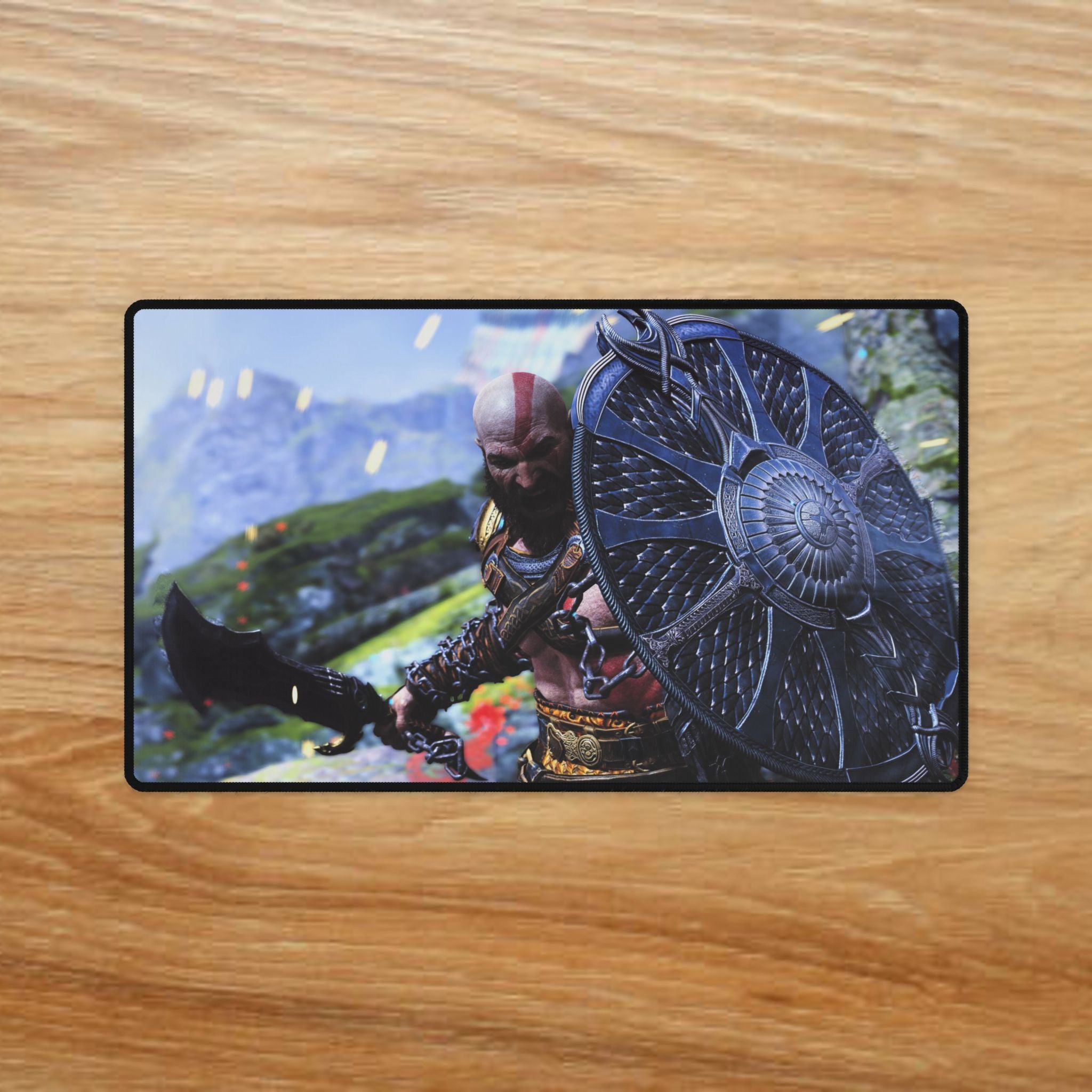 Kratos God of War Ragnarok Desk Mat | XL Gaming Mouse Pad, Gamer Gift