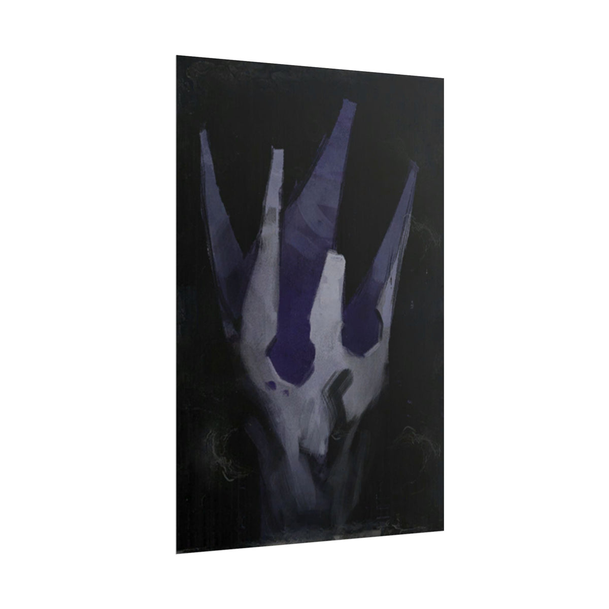 Disco Elysium Volition Poster, Moody Gaming Wall Art, Dark Indigo Giclée Print, Rolled Poster