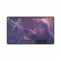 Anime Girl with Gun Desk Mat | Large Extended Gaming Mouse Pad