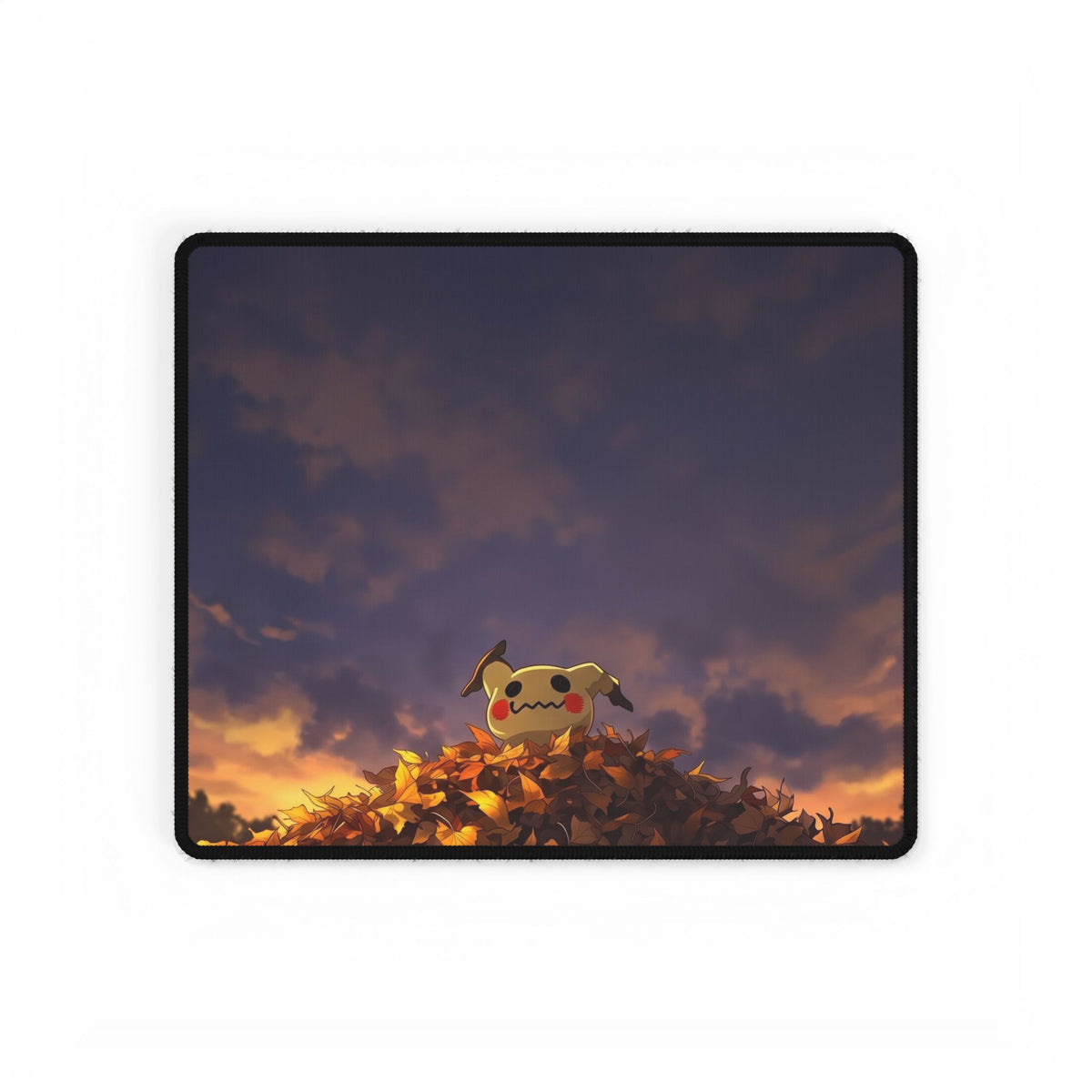 Sunset PeekAtYou Illustration Desk Mat | Anime Gaming Mousepad