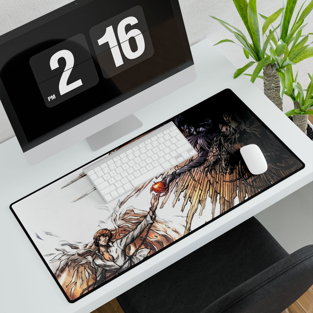 Death Note Light Yagami and Ryuk Mousepad - High-Quality, Non-Slip, Anime Gaming Mat