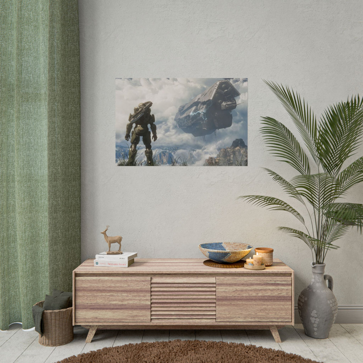 Halo Video Game Rolled Poster - Gamer Wall Decor, Artistic Print, Adventure Enthusiasts Gift, Office Artwork, Gaming Room Decoration