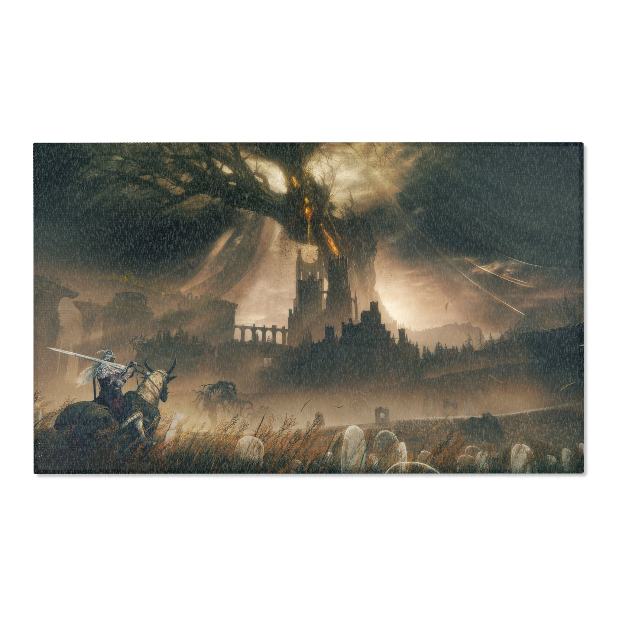Elden Ring Area Rug | High-Quality Video Game Decor, 3 Sizes