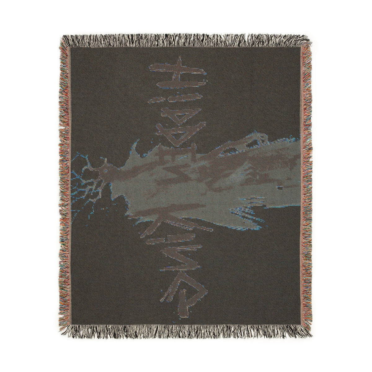 Deadlock - Hidden King woven blanket | dark fantasy silhouette, gothic typography