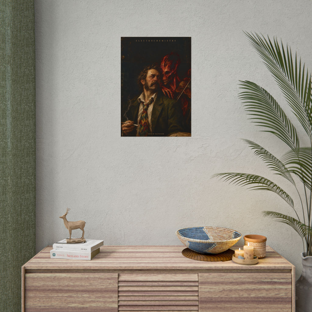Elechtrochemistry Temptation -Disco Elysium Violinist Illustration Poster | Rolled Poster