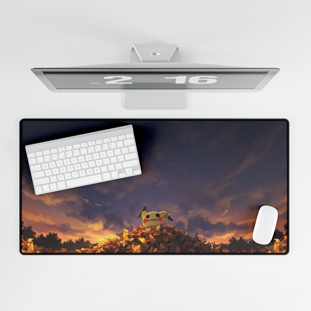 Sunset PeekAtYou Illustration Desk Mat | Anime Gaming Mousepad