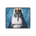 Penguin King illustration Desk Mat | Gaming Mousepad, Lightning Background
