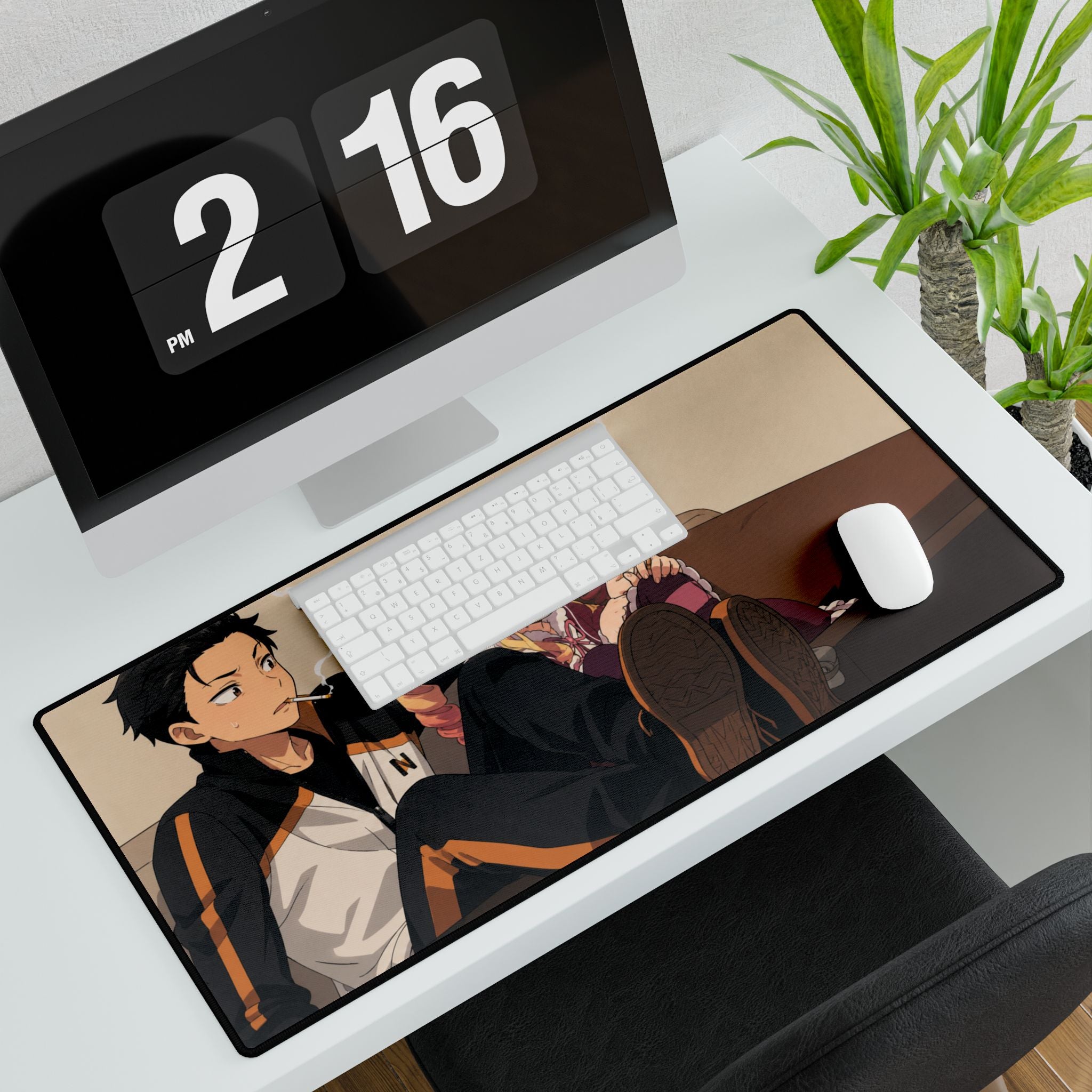 RE:zero Desk Mat — Relaxed Lounge Gaming/Office Mouse Pad