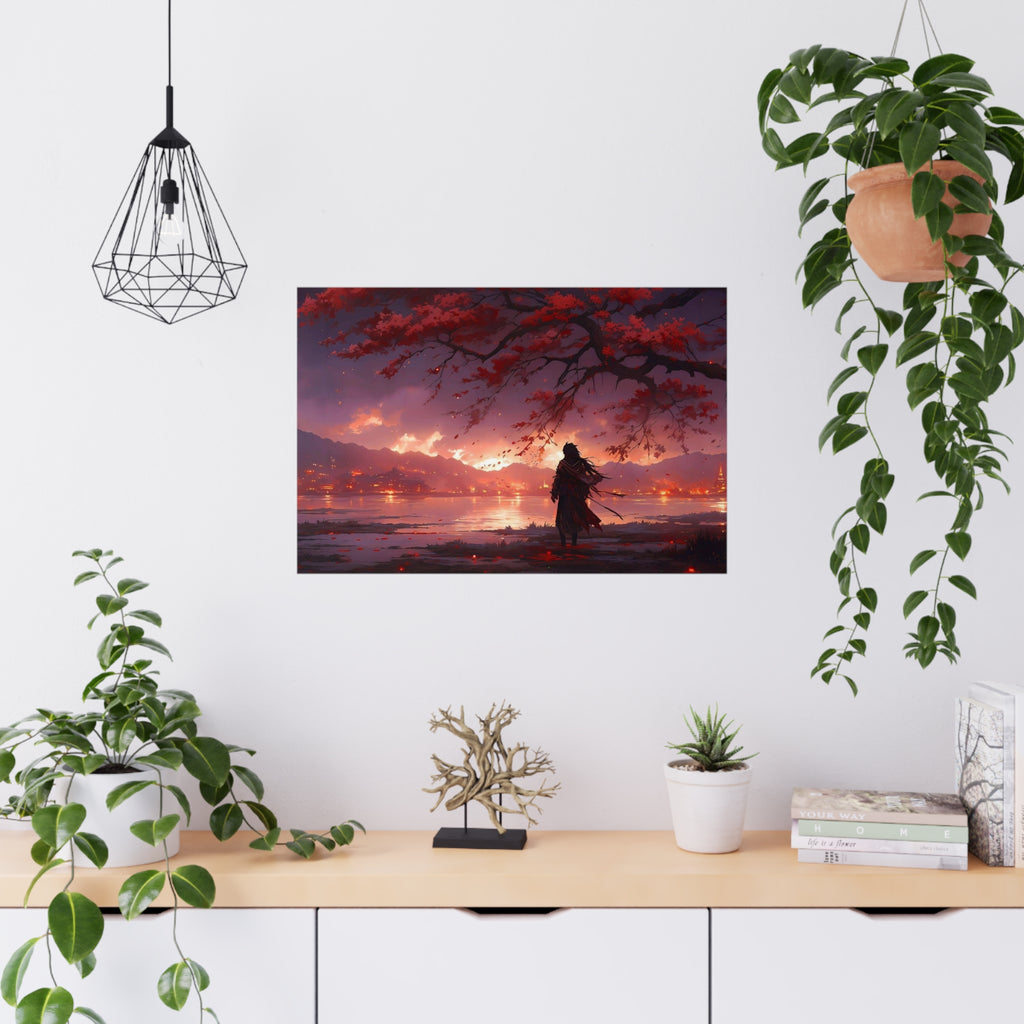 Reflections of a Fiery Sunset | Fine Art Matte & Photo Paper Wall Print