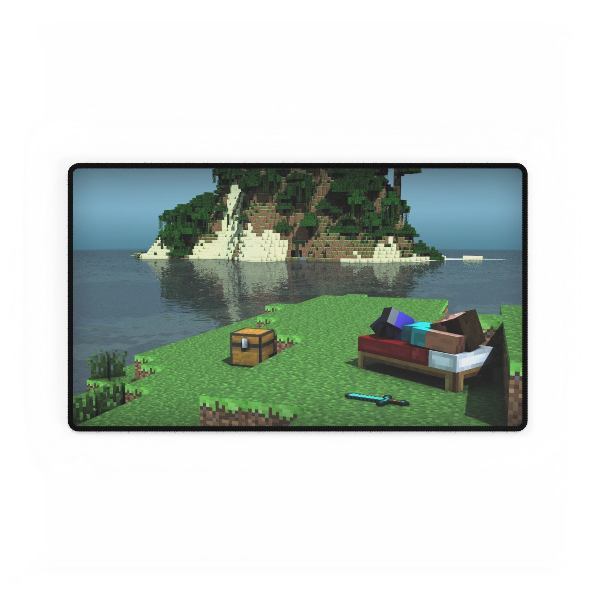 Minecraft Steve Resting Desk Mat | XL Gaming Mouse Pad, Unique Gamer Gift
