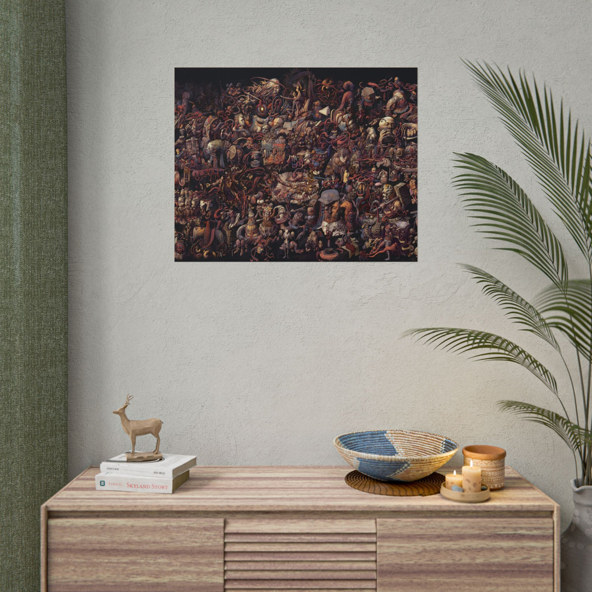 Thought Cabinet Poster, Disco Elysium Inspired Wall Art, Dark Surreal Collage Print, Detective RPG Decor, Rolled Fine Art Poster
