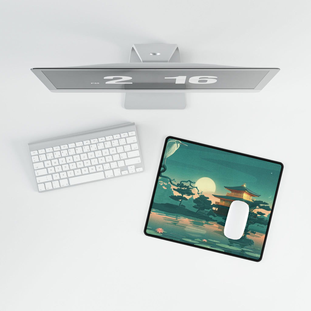 Japanese Landscape Desk Mat | Non-Slip Gaming & Office Mouse Pad, Minimalist