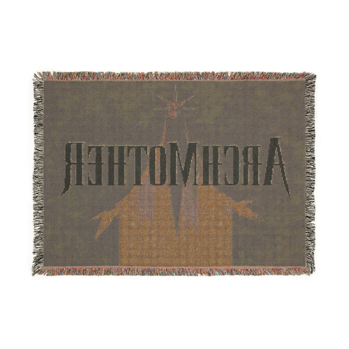 Deadlock Archmother Woven Blanket, 100% Cotton Throw with Fringe, Gothic Gaming Decor, Gamer Gift