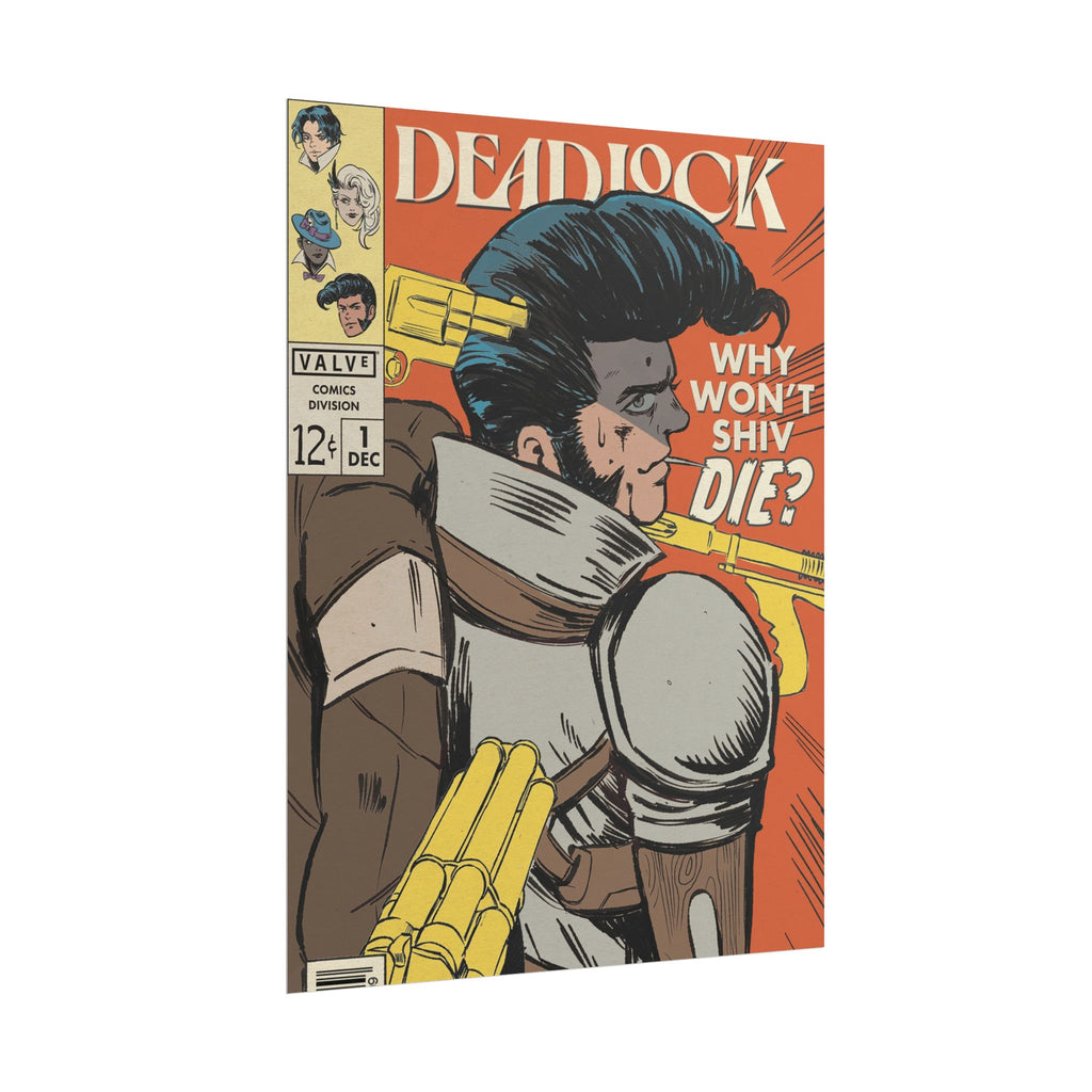 Shiv Deadlock Comic Cover Rolled Poster | Retro Superhero Pop Art