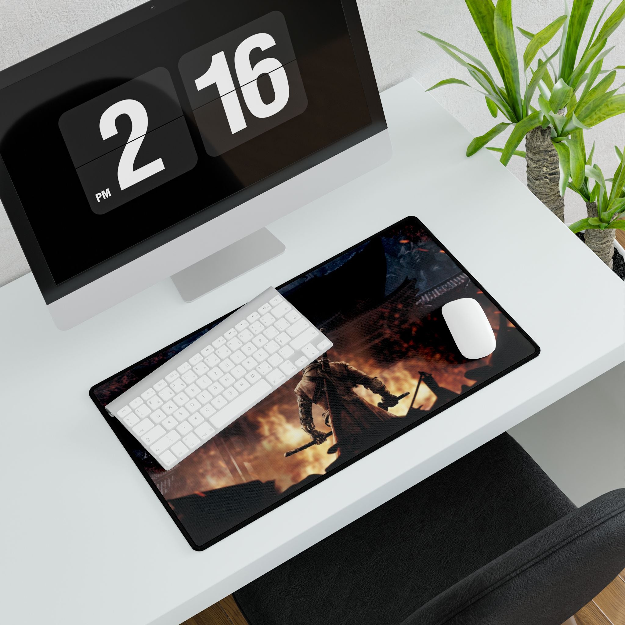 Sekiro: Shadows Die Twice Desk Mat | XL Gaming Mouse Pad, Japanese Art Office Decor