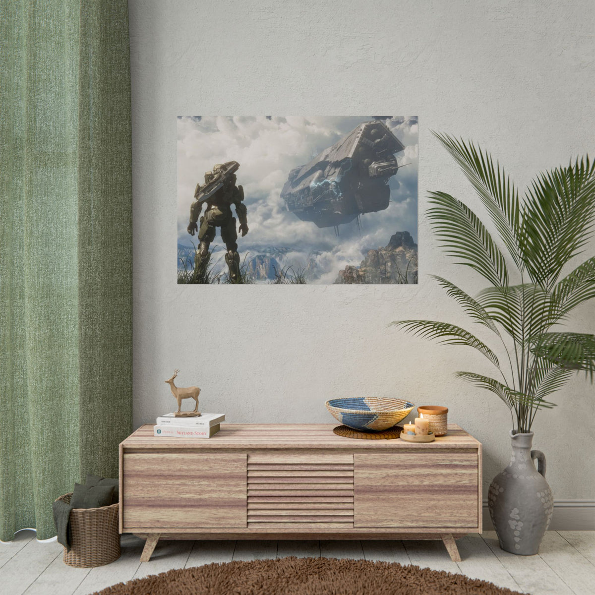 Halo Video Game Rolled Poster - Gamer Wall Decor, Artistic Print, Adventure Enthusiasts Gift, Office Artwork, Gaming Room Decoration