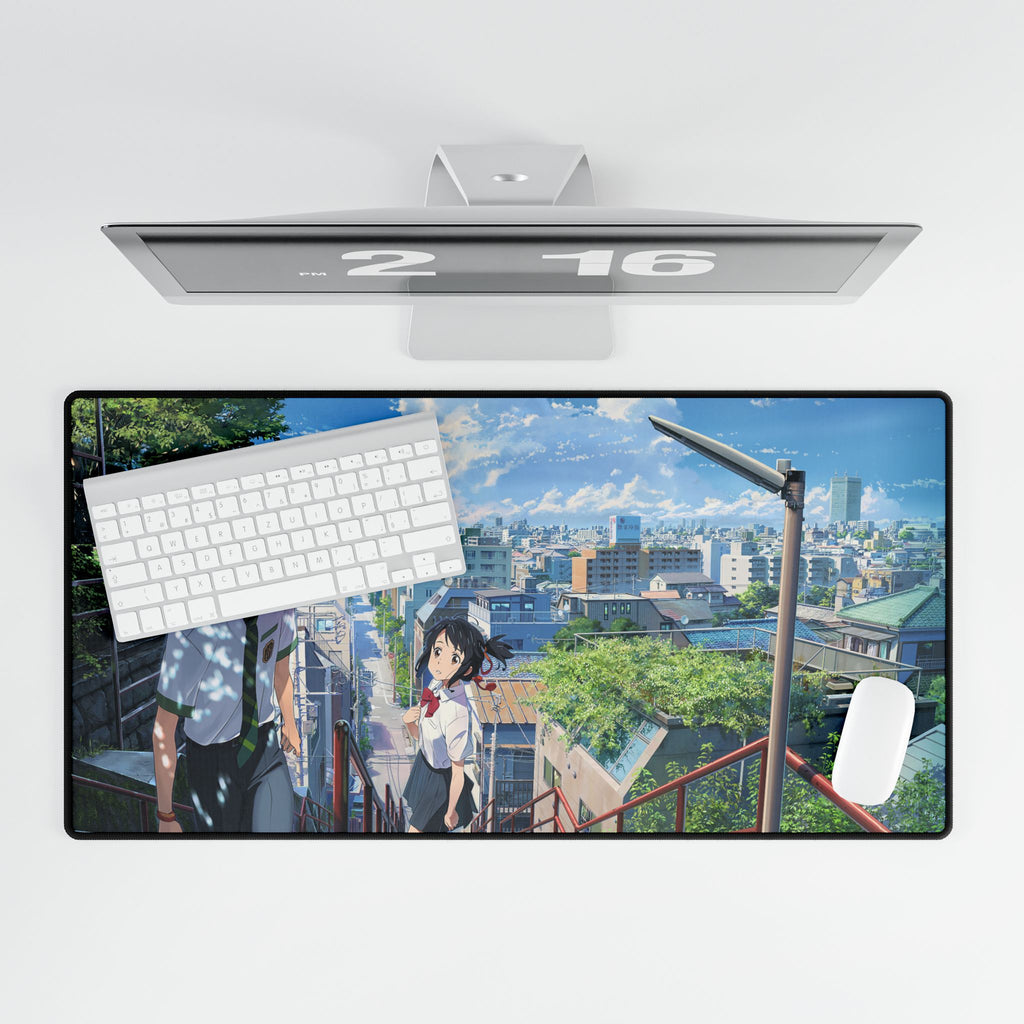 Your Name Taki & Mitsuha Desk Mat | XL Anime Gaming Mouse Pad, Non-Slip