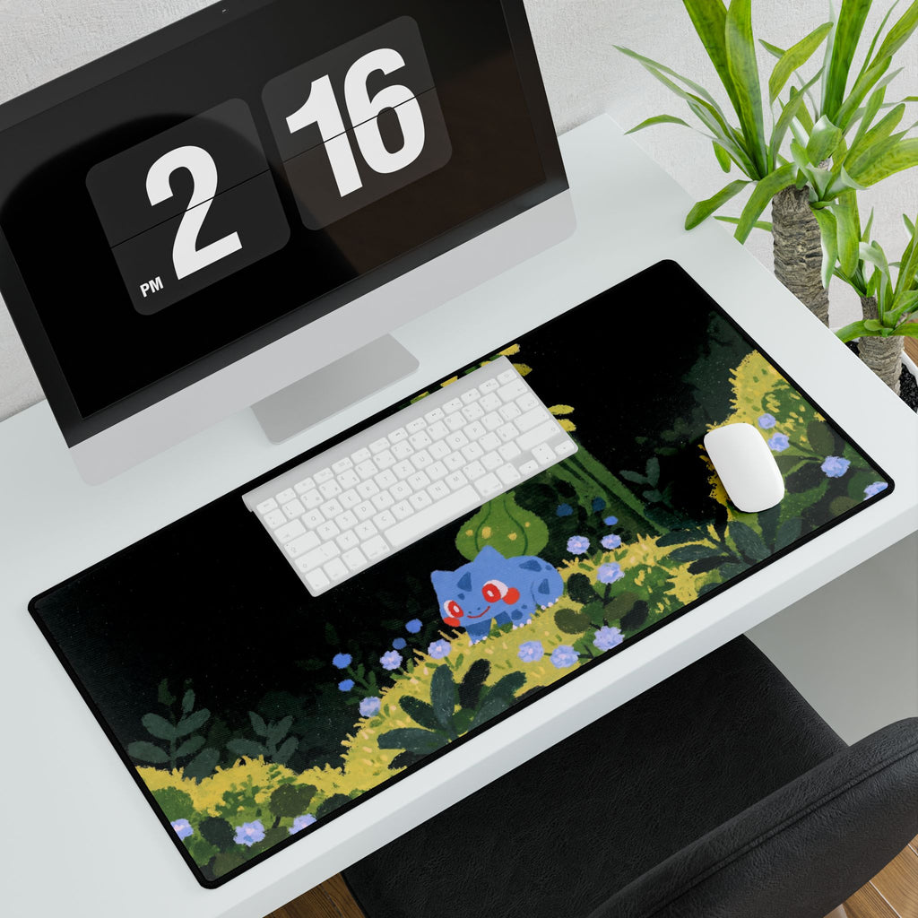 Animal in Flower Meadow Desk Mat | Gaming Mouse Pad