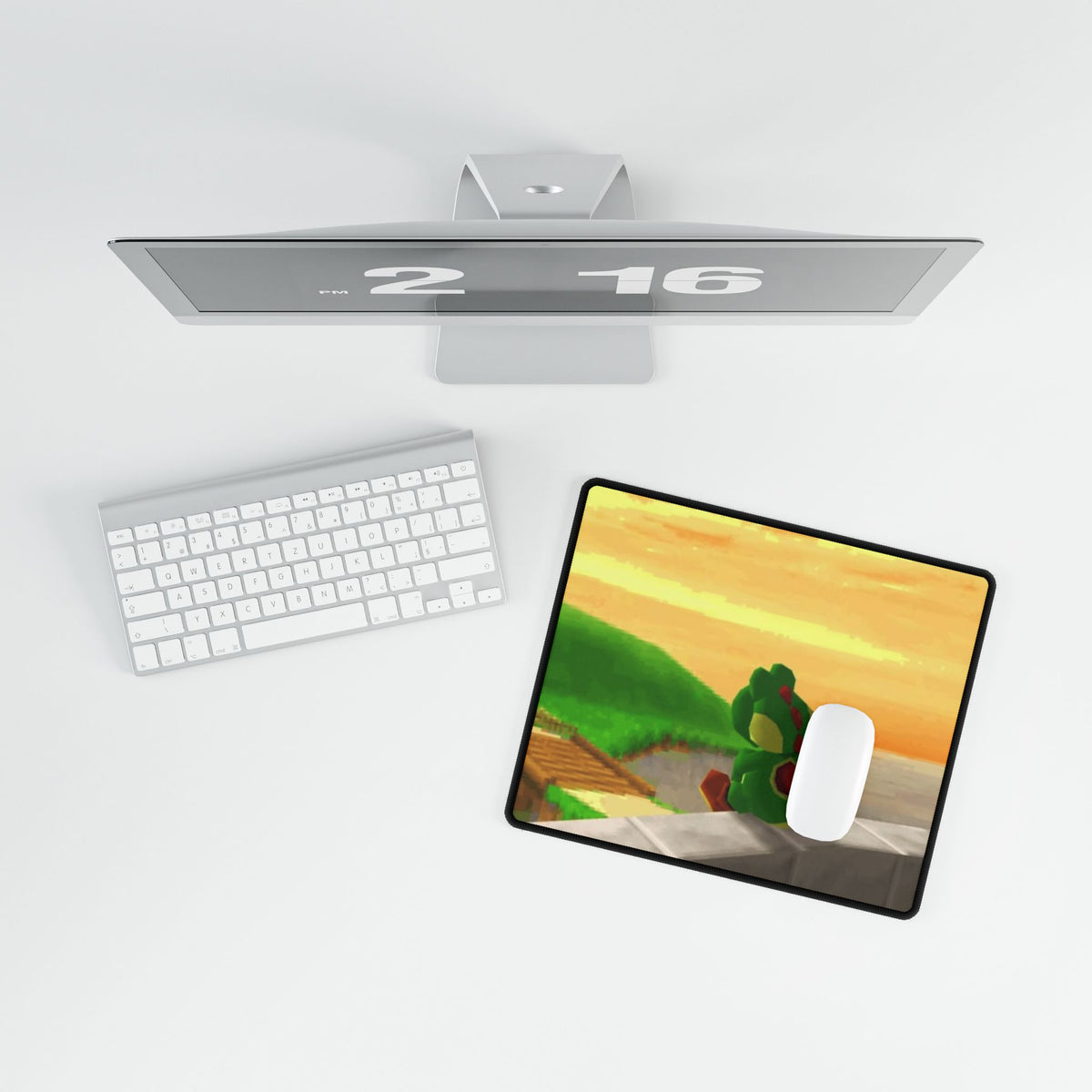 Sunset Yoshi Scene Desk Mat | Gaming Mouse Pad