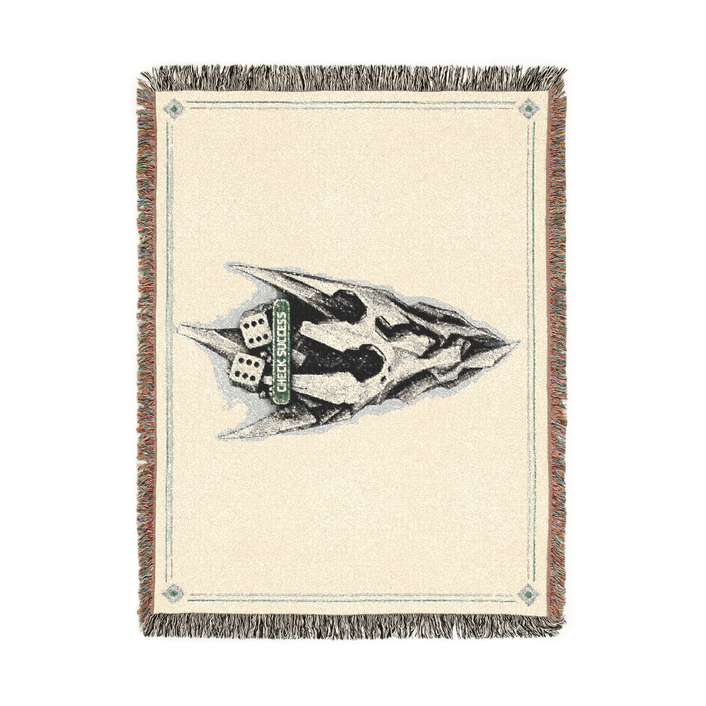 Disco Skull Volition Woven Blanket | Gothic Dark Skull Throw