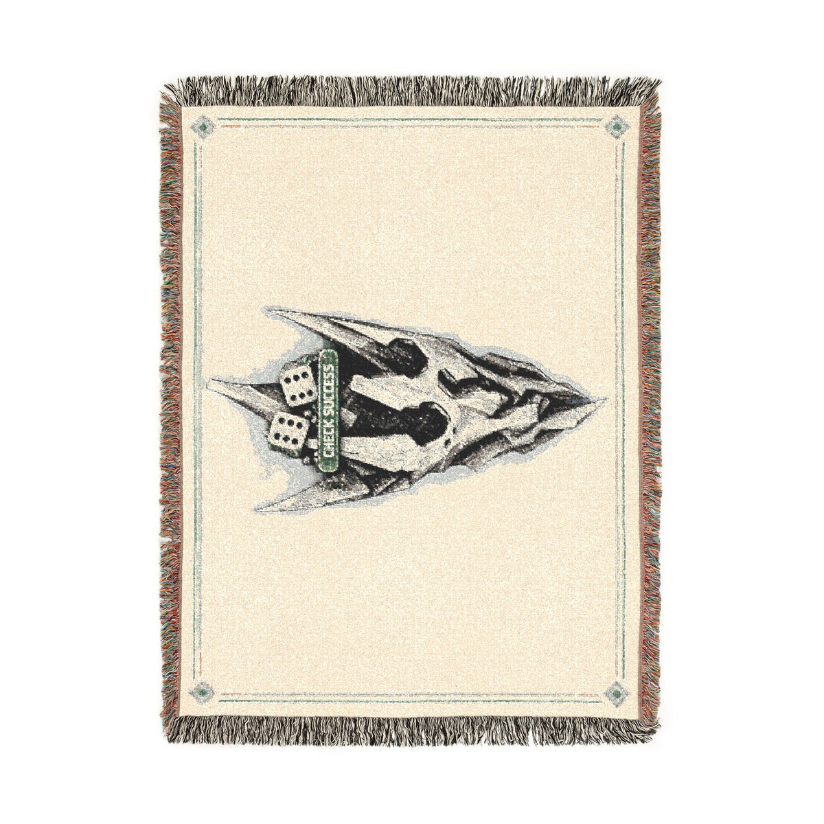 Disco Skull Volition Woven Blanket | Gothic Dark Skull Throw