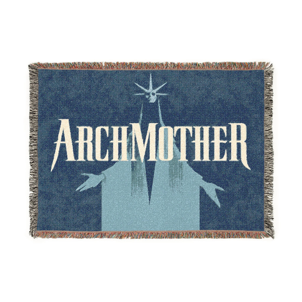 Deadlock Archmother Woven Blanket, 100% Cotton Throw with Fringe, Gothic Gaming Decor, Gamer Gift