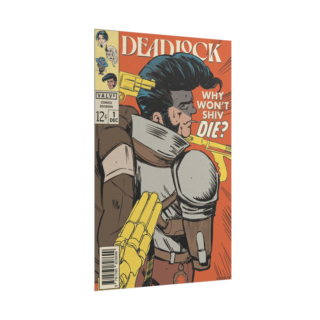 Shiv Deadlock Comic Cover Rolled Poster | Retro Superhero Pop Art