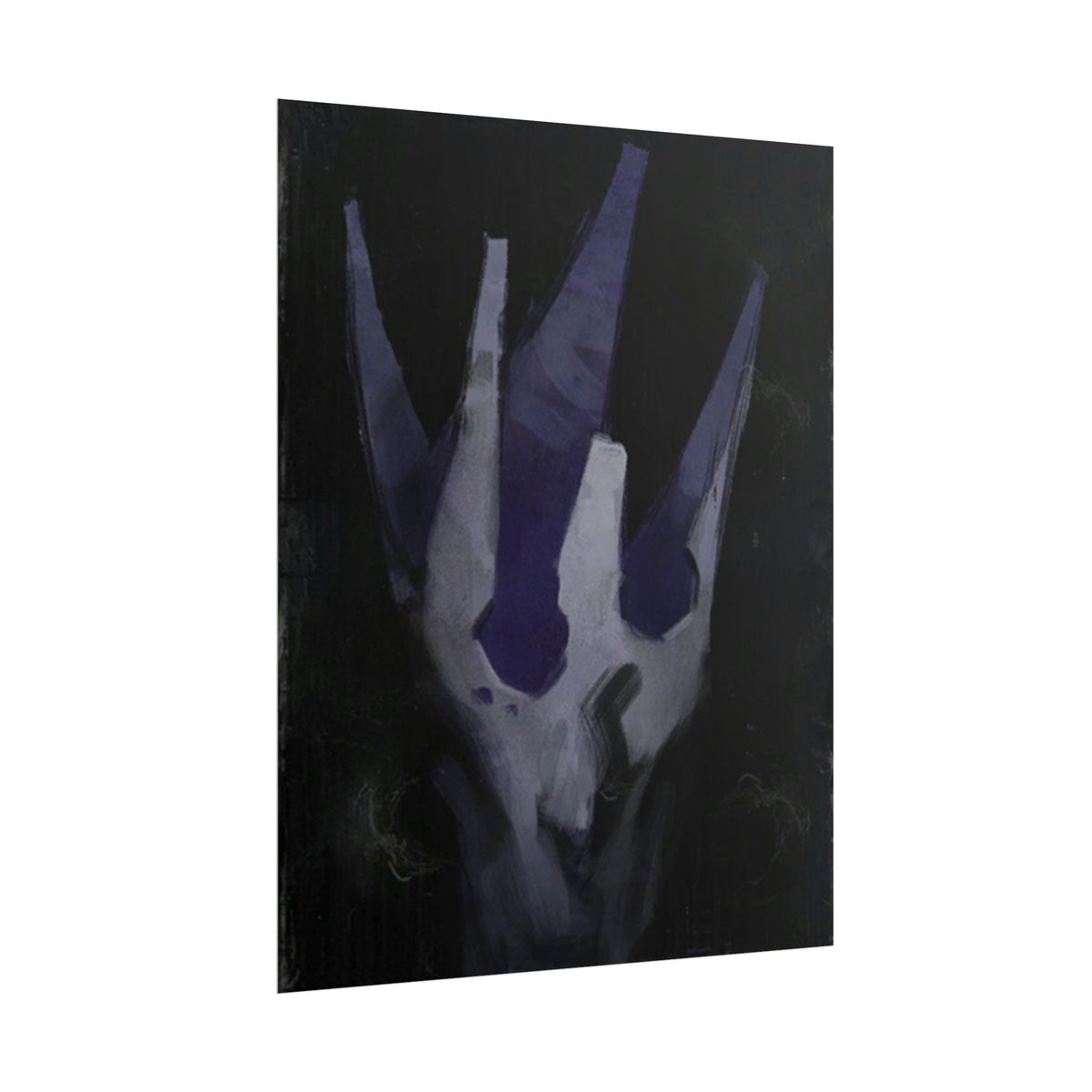 Disco Elysium Volition Poster, Moody Gaming Wall Art, Dark Indigo Giclée Print, Rolled Poster