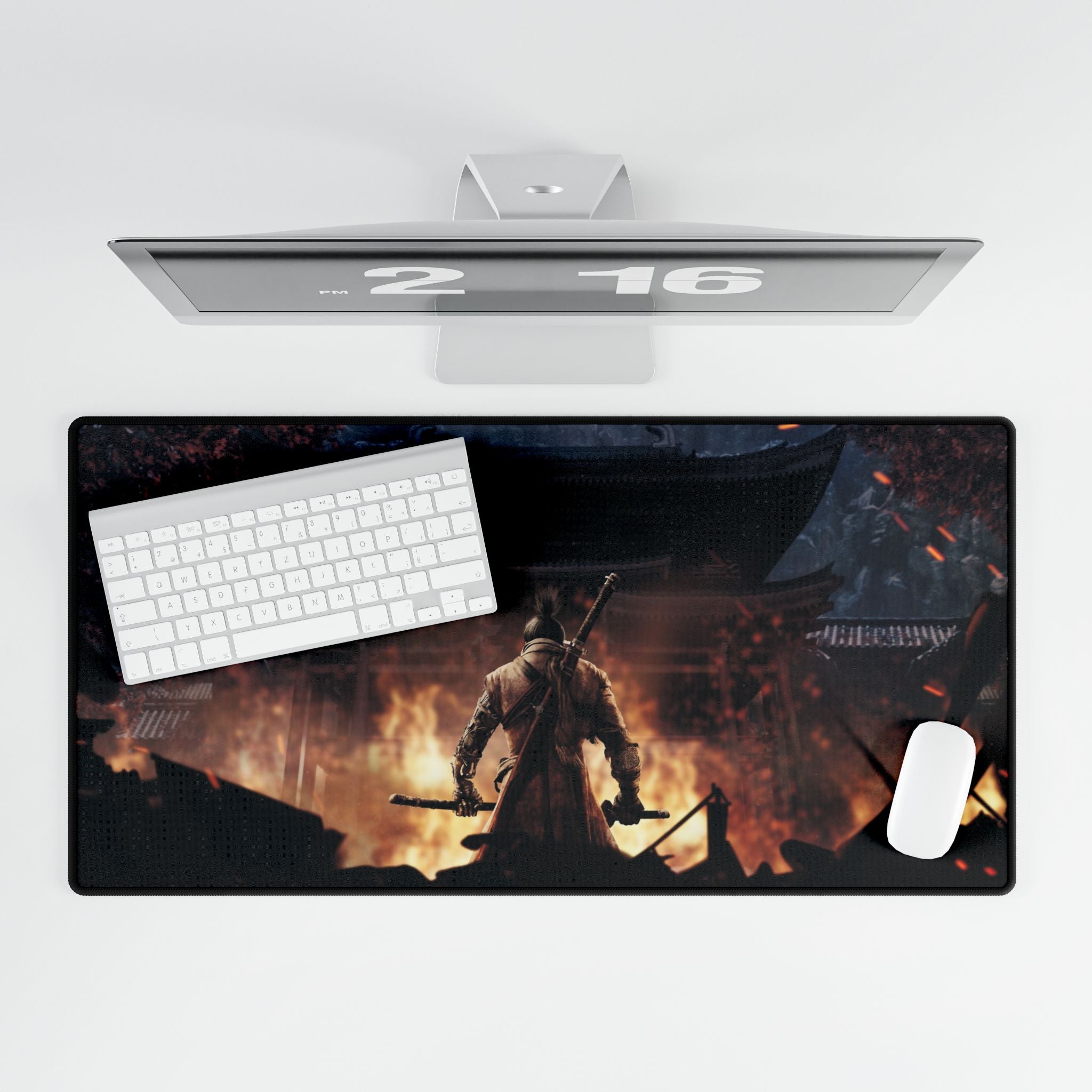 Sekiro: Shadows Die Twice Desk Mat | XL Gaming Mouse Pad, Japanese Art Office Decor