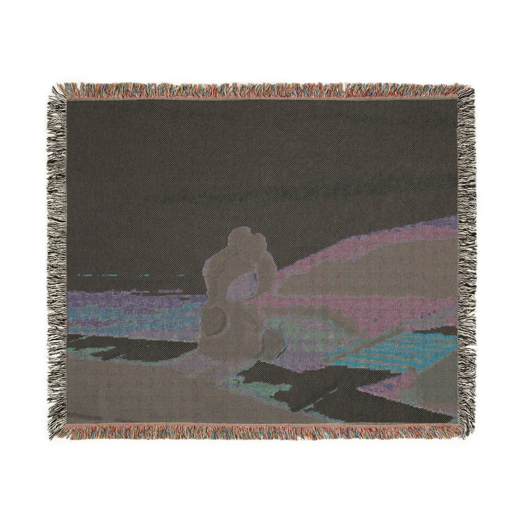 Yosh-i Coastal Sunset Scene Woven Blanket | Scenic Throw