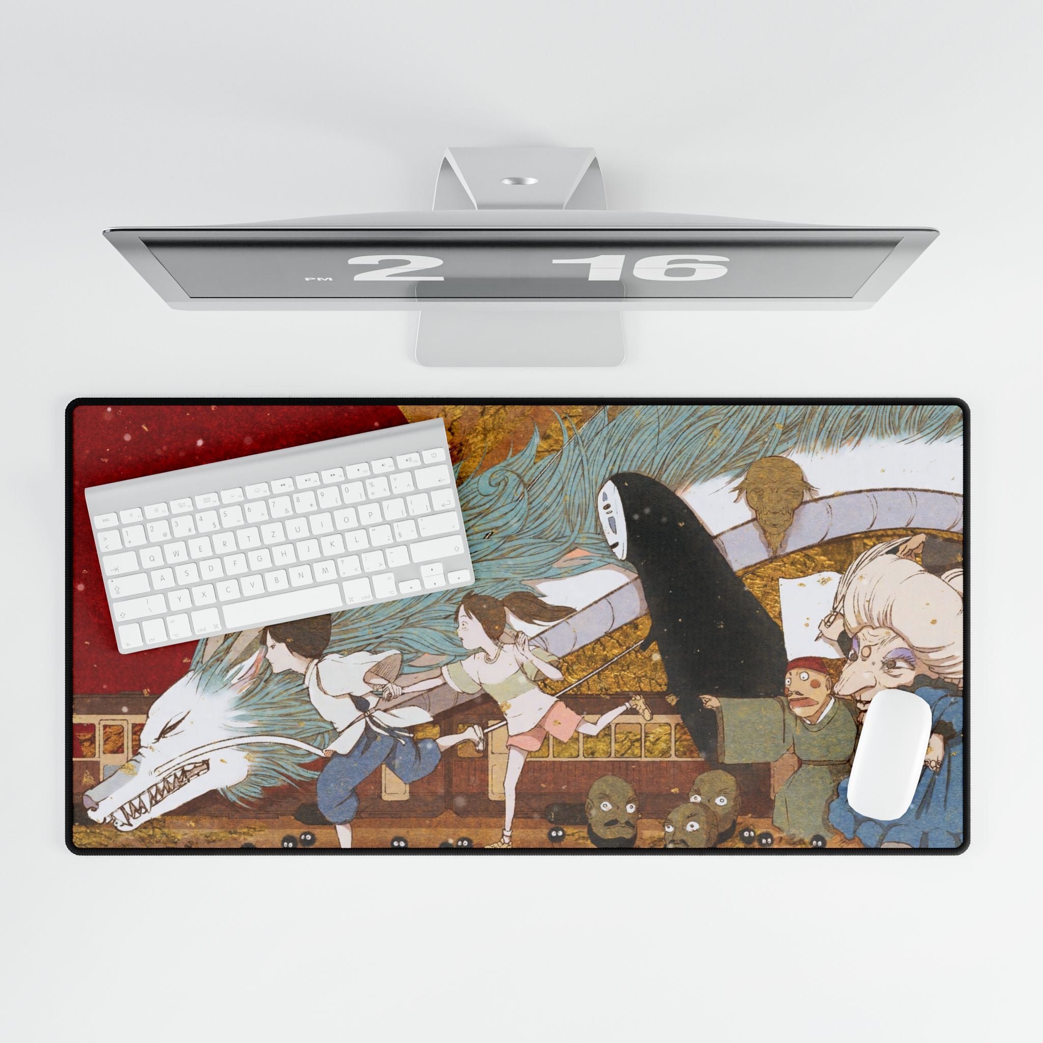 Spirited Away Anime Desk Mat | XL Gaming Mouse Pad, Studio Ghibli Home Office Decor