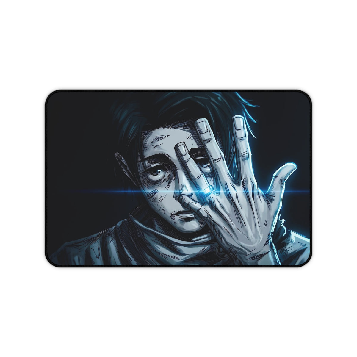 Yuta Okkotsu Desk Mat, JJK Anime Mousepad, Blue Energy Gaming Desk Pad, Jujutsu Kaisen Manga Style XL Mouse Mat, Anime Gamer Gift