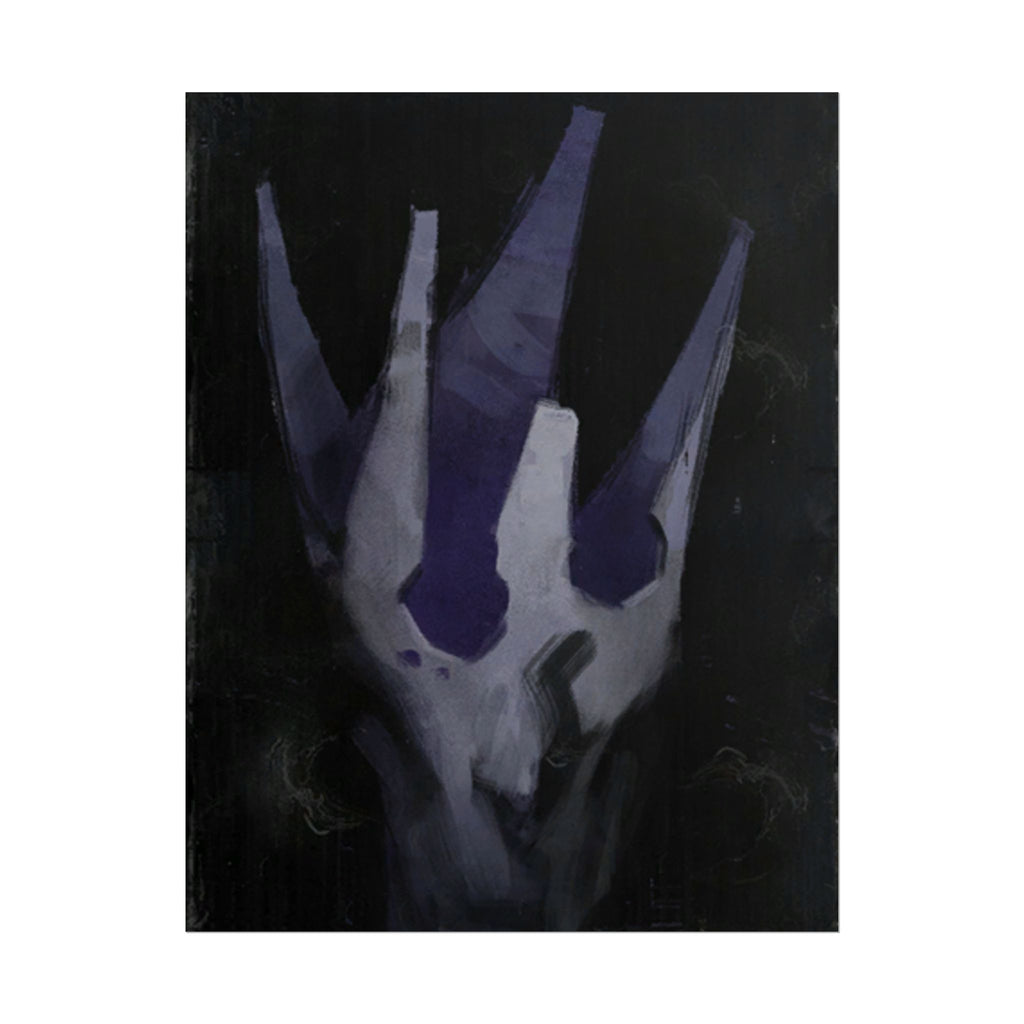 Disco Elysium Volition Poster, Moody Gaming Wall Art, Dark Indigo Giclée Print, Rolled Poster