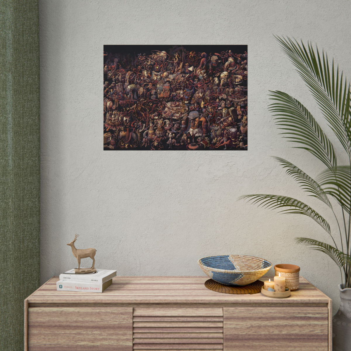 Thought Cabinet Poster, Disco Elysium Inspired Wall Art, Dark Surreal Collage Print, Detective RPG Decor, Rolled Fine Art Poster