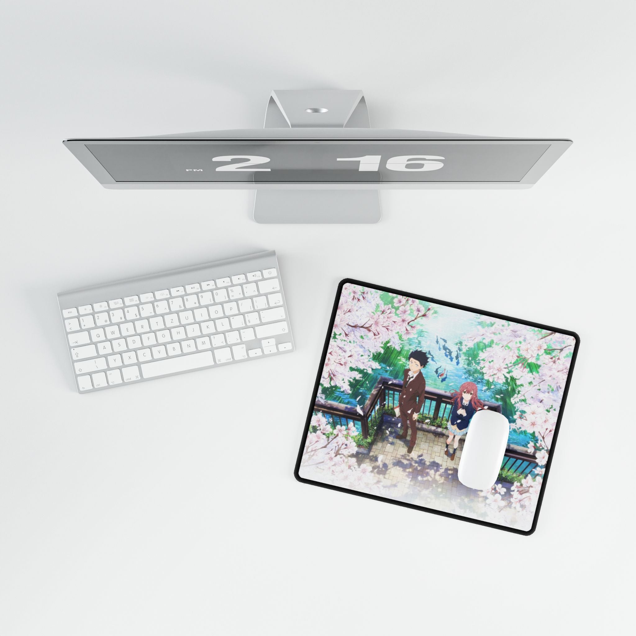 A Silent Voice Shouya & Shouko Desk Mat | XL Anime Gaming Mouse Pad, Non-Slip