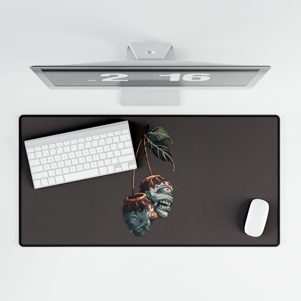 Wilted JJK Blue Roses Desk Mat | Dark Botanical Mousepad