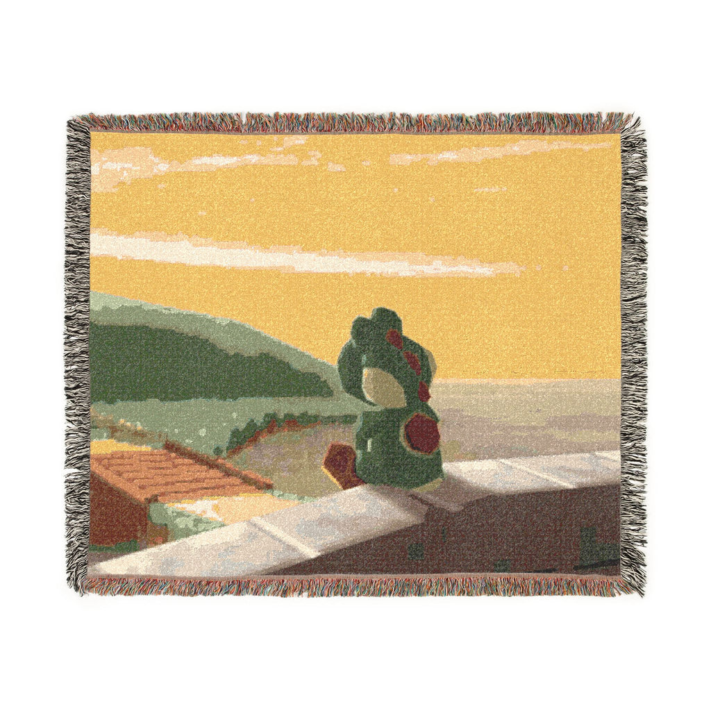 Yosh-i Coastal Sunset Scene Woven Blanket | Scenic Throw