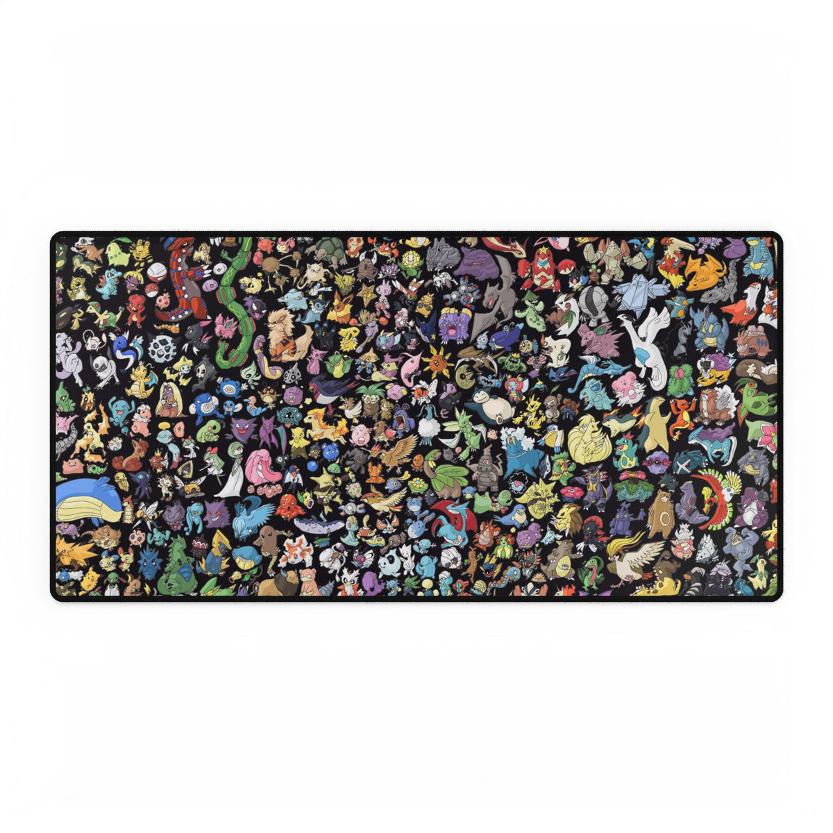 Pixel Monster Pattern Desk Mat | Large Gaming Mousepad