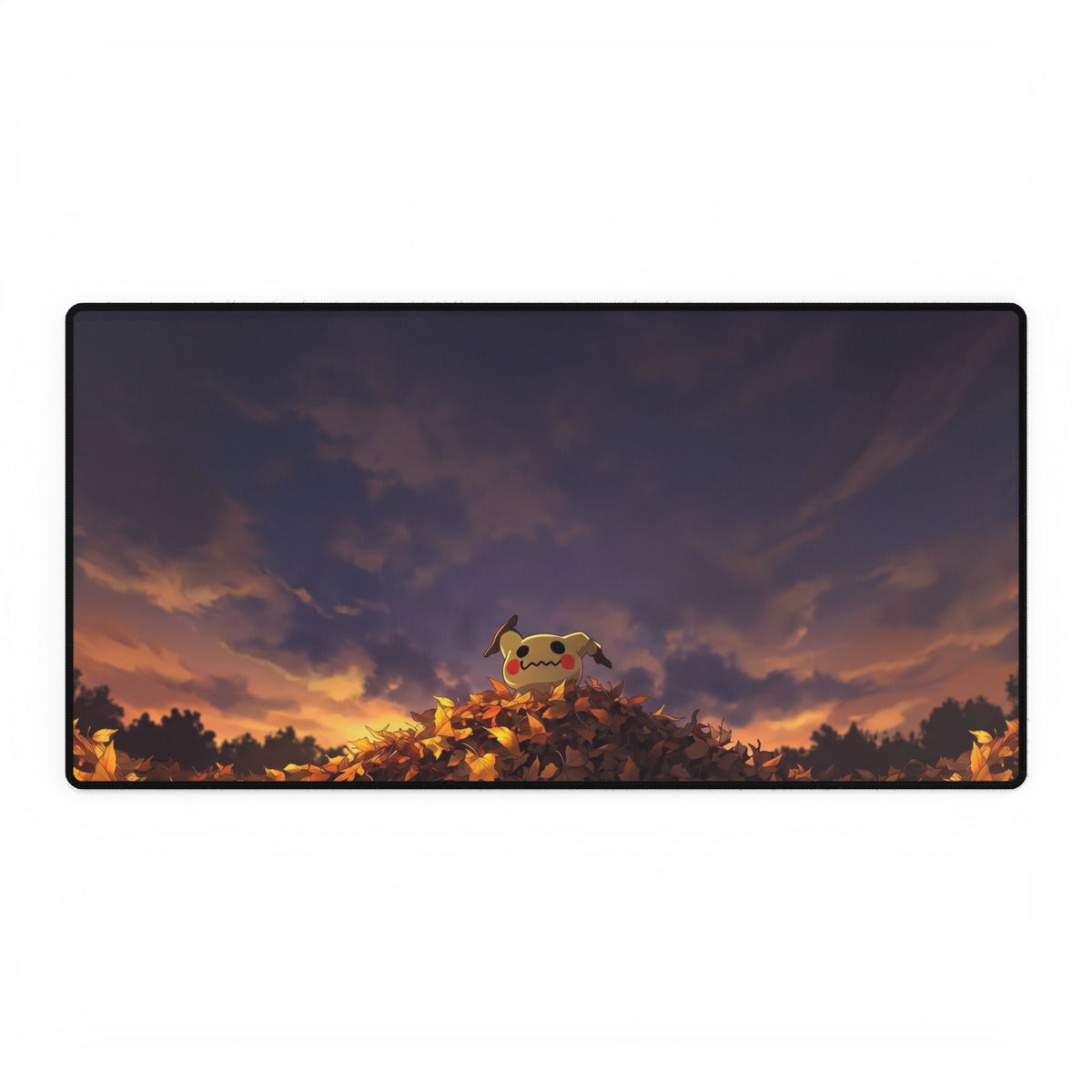 Sunset PeekAtYou Illustration Desk Mat | Anime Gaming Mousepad
