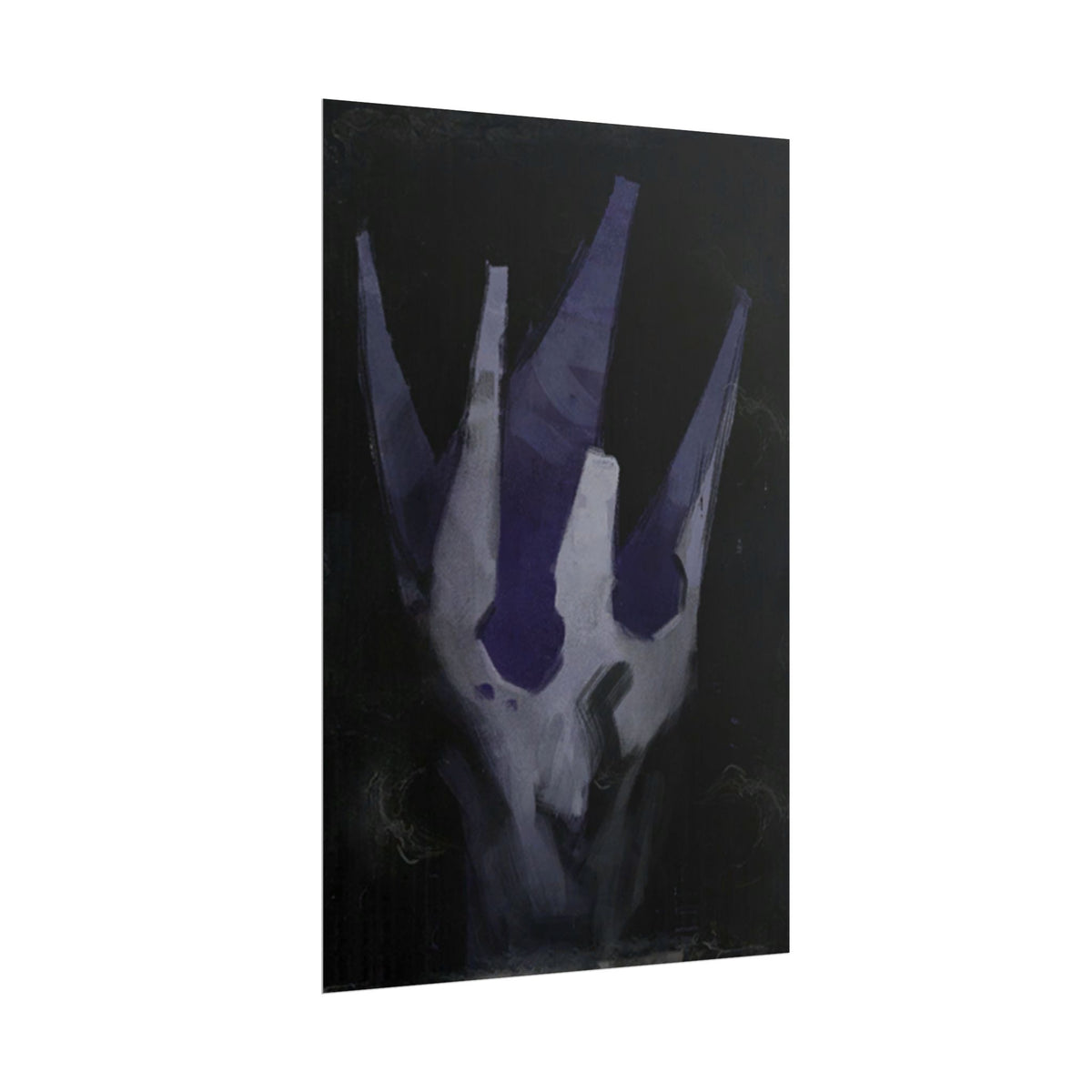 Disco Elysium Volition Poster, Moody Gaming Wall Art, Dark Indigo Giclée Print, Rolled Poster