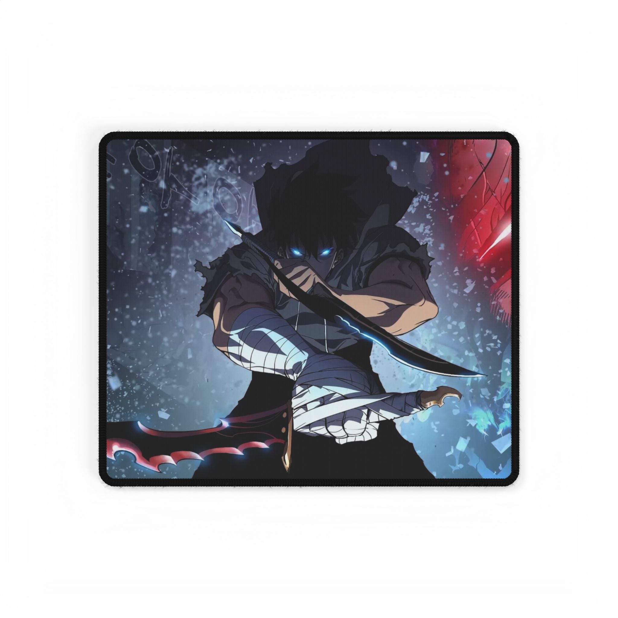 Solo Leveling Sung Jin-Woo Desk Mat | XL Anime Gaming Mouse Pad, Non-Slip