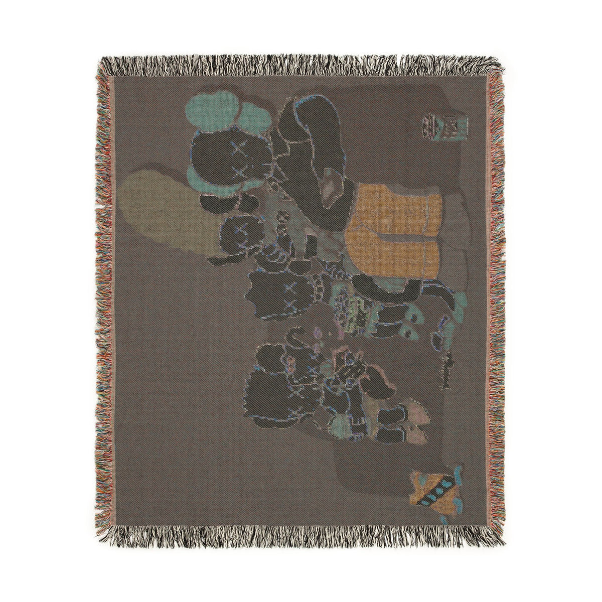 Simpsons Family Movie Night Woven Blanket | TV Cartoon Throw