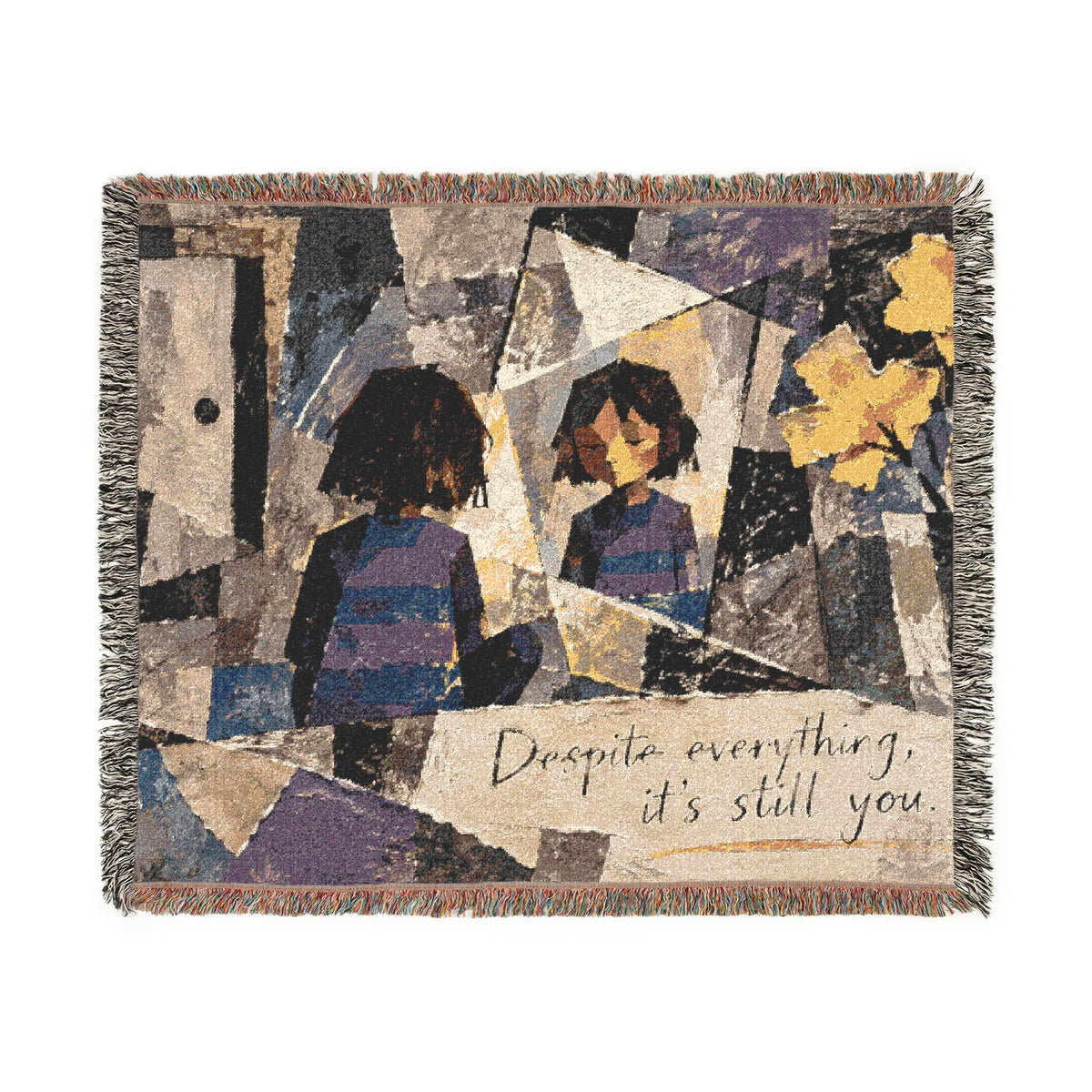 Despite Everything Its Still You Woven Blanket, Undertale Inspired Throw, Tapestry, Cozy Room Decor